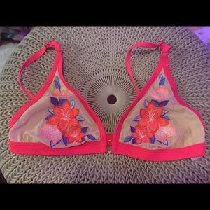 Hot pink Victoria’s Secret floral bralet